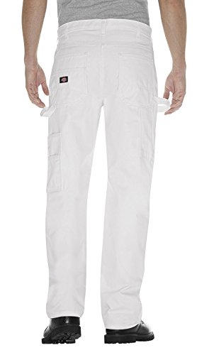 Dickies mens 8 3/4 Ounce Double Knee Painter's Pants, White, 36W x 34L US