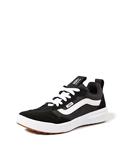 Vans Unisex Range Exp Suede Canvas Sneaker - Black/White 8