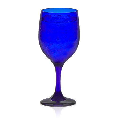 Libbey Premiere Cobalt Wine Glasses, 11.5 ounce, Set of 12