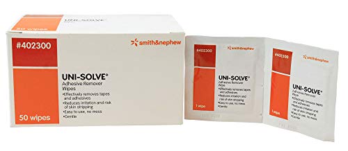 Uni-Solve Adhesive Remover Wipes - Box of 50