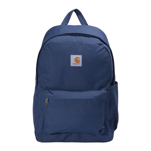 Carhartt 21L Classic Daypack, Durable Water-Resistant Pack with Laptop Sleeve, Blue, One Size