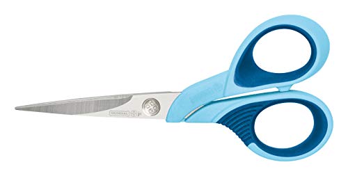 Mundial Super Edge Hobby Scissors, 5-Inch Blue - Ergonomic Handle, Stainless Steel Blade, Ideal for Arts and Crafts, Corrosion Resistant