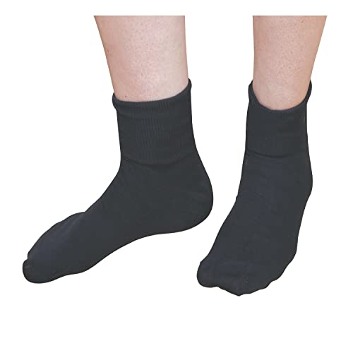 Buster Brown Ankle Socks - Black - Large