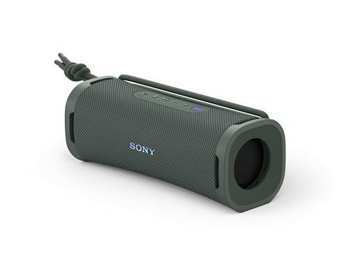 Sony ULT Field 1 Wireless Ultra Portable Bluetooth Compact Speaker, IP67 Waterproof, Dustproof, Shockproof and Rustproof with Enhanced Bass, 12 Hour Battery and Detachable Strap, Forest Gray - New