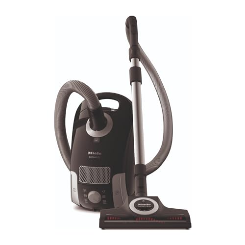 Miele Compact C1 Turbo Team Bagged Canister Vacuum, Obsidian Black