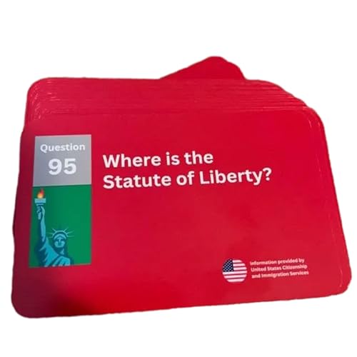 Test US Citizenship Flash Cards, 100 Questions and Answers Civics Flash Cards US Citizenship Test,Study Flash for Naturalization Exam,Flashcards for The American Civics Sets