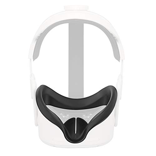 Esimen VR Face Cover Compatible for Oculus Quest 2 Silicone Mask Face Pad Light Blocking, Sweatproof, Washable for Meta Quest 2 Accessories