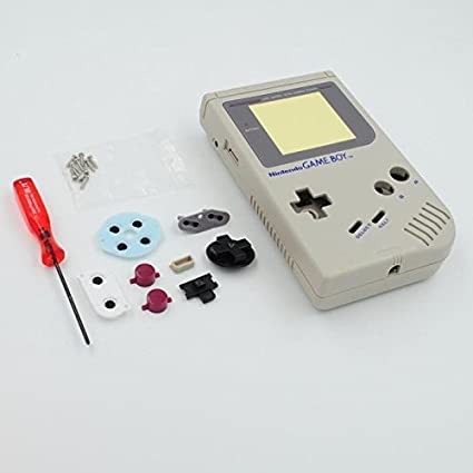 New Full Housing Shell Cover Case Pack with Screwdriver for Gameboy Classic/Original GB DMG-01 Repair Part-Gray