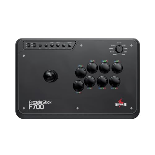 MAYFLASH Arcade Stick F700 for PS5, PS4, Switch, Windows, Apple, Android and more. Fight Stick Support Wireless Bluetooth, 2.4G Receiver and Wired Connection