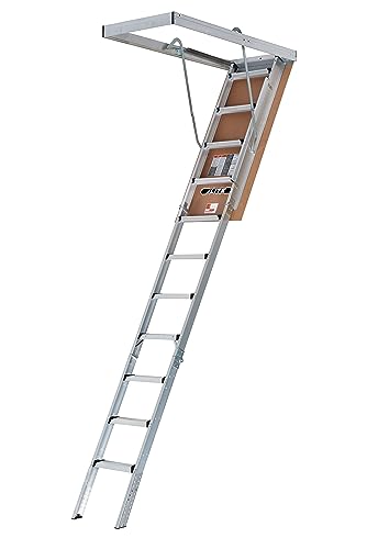 LITE Aluminum Attic Ladder w/Aluminum Frame, 375 lbs Capacity, 22 1/2” x 54', Type IAA, AP2240MS
