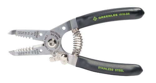 Greenlee Hand Tools Stainless Steel Wire Stripper (1916-SS), 10-20AWG