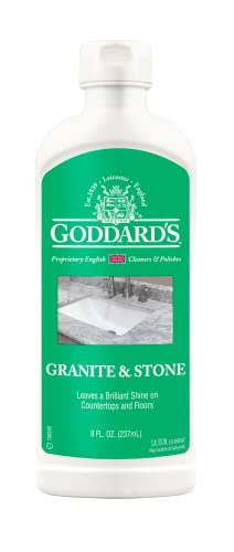 Goddard’s Marble & Granite Polish Carnauba Wax Countertop Cleaner for Scratches & Stains on Kitchen Island, Stone Surfaces, Sealer & Protectant, 8 oz