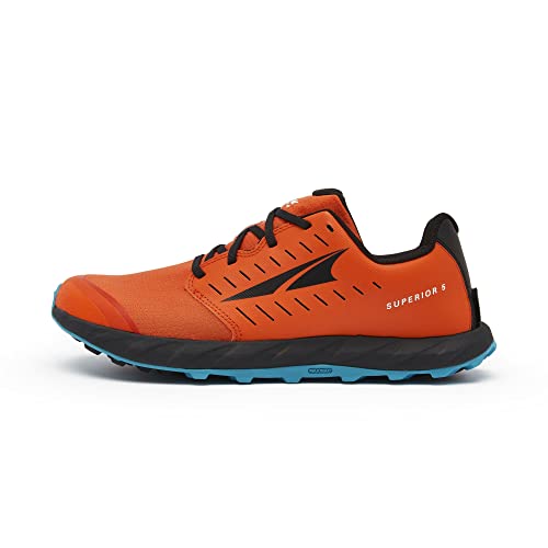 ALTRA Men's AL0A546Z Superior 5 Trail Running Shoe, Orange/Black - 9.5 M US