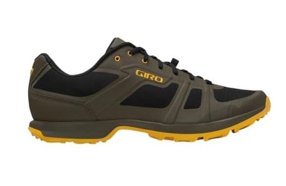 Giro Gauge Men Clipless Mountain Bike Shoes - Trail Green/Spectra Yellow (2024), 45