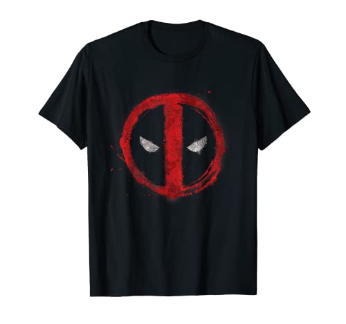 Marvel Deadpool Symbol Red Spray Paint T-Shirt T-Shirt