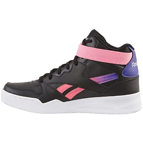 Reebok Women's BB4500 Hi High Top Basketball Shoe, Black/White/True Pink, 9.5