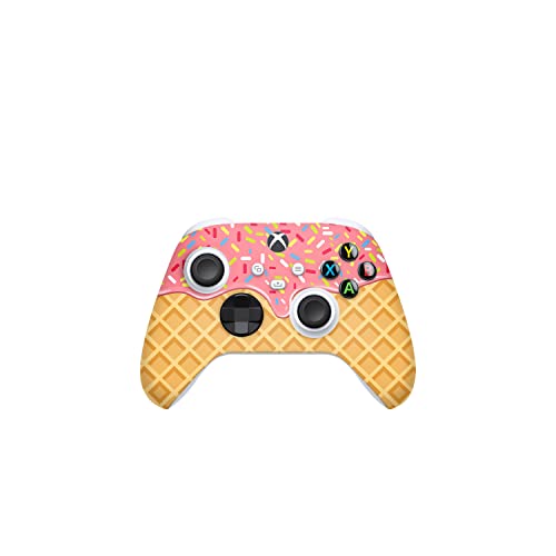 ZOOMHITSKINS Controller Skin Compatible with Xbox Series S and Xbox Series X, 3M Vinyl Sticker Technology, Waffle Cream Donut Sweet Dissert Cute, Durable, Bubble-Free, 1 Skin, Precisely Cut