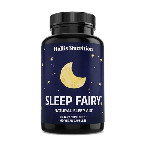 Sleep Fairy Natural Sleep Aid | Melatonin 10mg, L-Theanine, 5-HTP, Valerian Root, GABA, Magnesium, Chamomile | Herbal Sleeping Pills | Non-Habit Forming Sleep Supplement | Vegan Capsules | Non-GMO