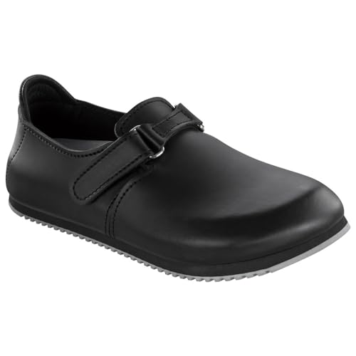 Birkenstock Men?s Linz Black Leather Sandals 44 EU (M11 US) R 583184