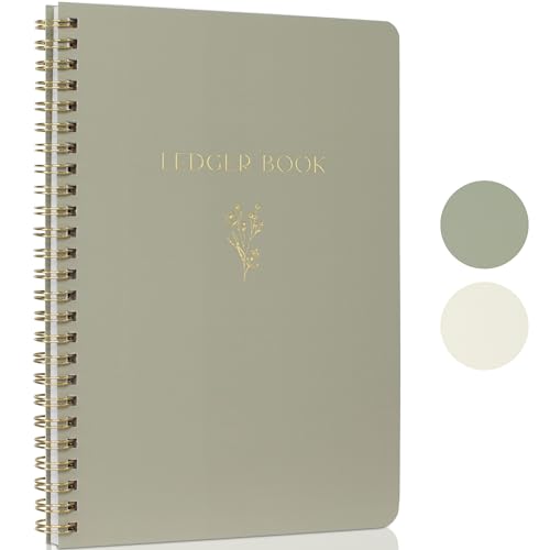 Easy to Use Accounting Ledger Book - The Perfect Expense Tracker Notebook for Your Small Business - Simplified Personal Finance Checkbook, Income and Expense Log Book