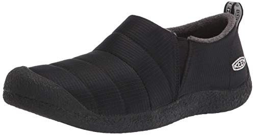 KEEN Men's Howser 2 Casual Comfortable Durable Slippers, Triple Black, 10.5