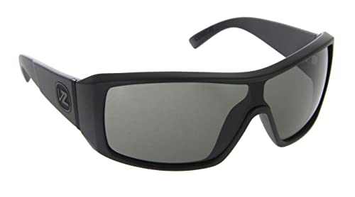 VonZipper Comsat Sunglasses,Black Satin Frame/Grey Lens,one size