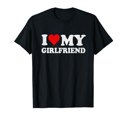 I Love My Girlfriend Gf I Heart My Girlfriend GF Vintage T-Shirt