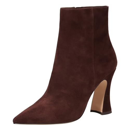 Coach Women's Carter Suede Bootie Ankle Boot, Maple, 8