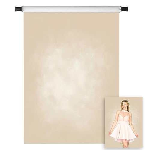 Kate 5x7ft Beige Backdrops Microfiber Tan Portrait Backdrops for Photoshoot Abstract Photo Background