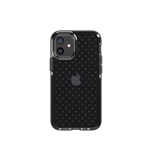 tech21 Evo Check Phone Case for Apple iPhone 12 and 12 Pro 5G with 12 ft Drop Protection, Smokey/Black T21-8373