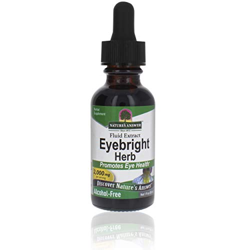 Nature's Answer Eyebright Herb 1oz Extract | Supports Eyes & Vision | Non-GMO | Alcohol-Free, Gluten-Free, Kosher Certified, Vegan & No Preservatives | Single Count