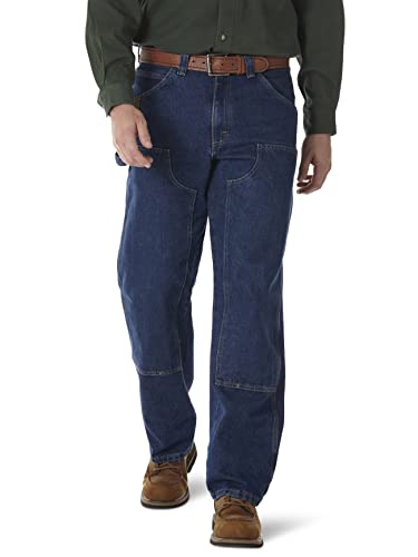 Wrangler Riggs Workwear mens Jean work utility pants, Antique Indigo, 32W x 34L US