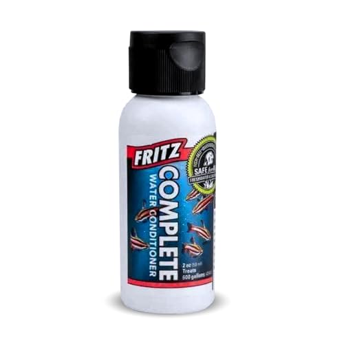 Fritz Aquatics Fritz Complete Water Conditioner/Dechlorinator Instantly Removes Chlorine & Chloramines/Detoxifies Nitrite & Nitrate for Fresh & Salt Water Aquariums (2-Ounce)