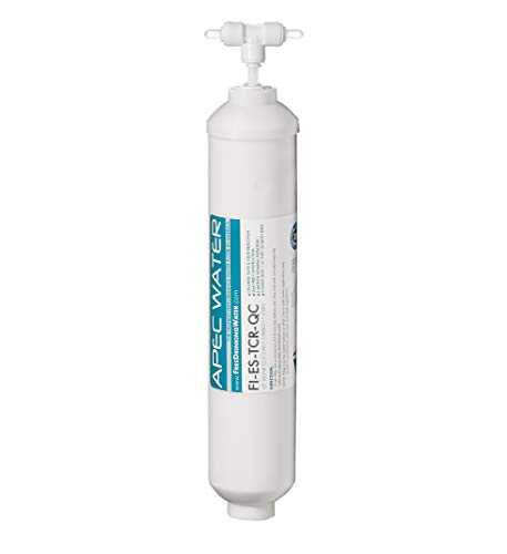 APEC FI-ES-TCR-QC 10' High Capacity Inline Carbon Filter with 1/4' Quick Connect Stage-5 For Undersink Reverse Osmosis Water System