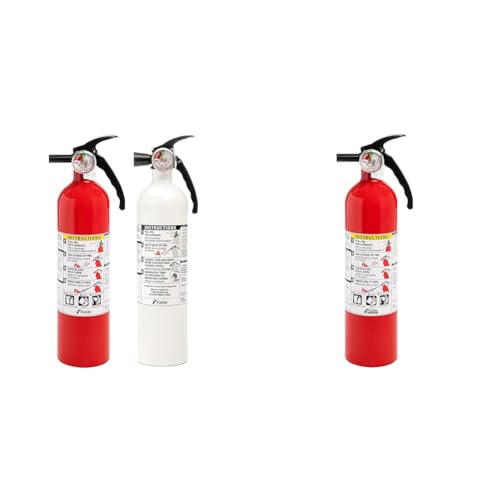 Kidde Kitchen Fire Extinguishers for Home & Office Use, 2 Pack & Fire Extinguisher for Home, 1-A:10-B:C, Dry Chemical Extinguisher, Red, Mounting Bracket Included