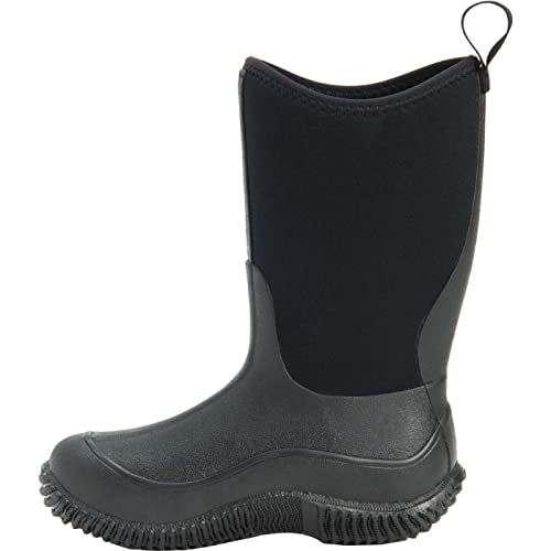 Muck Boots Hale - K Multi-Season Kids' Rubber Boot,Black/Black,4 M US Big Kid