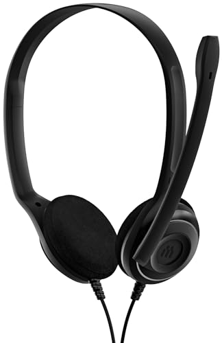 EPOS Consumer Audio Sennheiser PC 8 USB - Stereo USB Headset for PC and MAC with In-line Volume and Mute Control, Black, Small