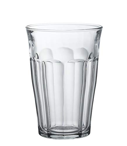 Duralex Tempered Glass, Made In France Picardie Clear Tumbler, Set of 6, 12.62 oz.