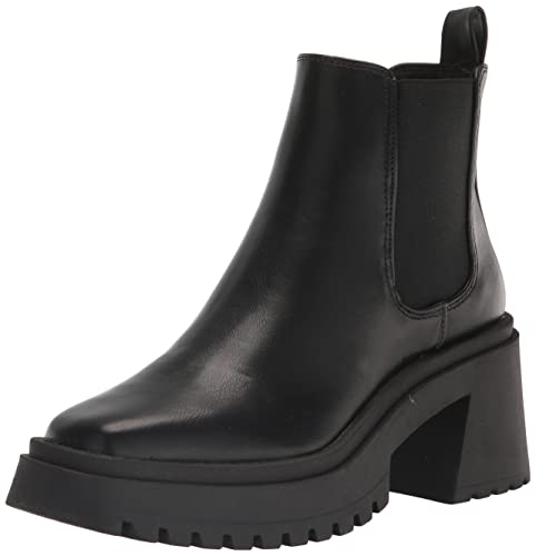 Madden Girl Women's Triumph Fashion Boot, Black Ruboff, 7