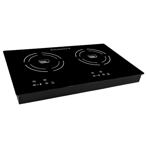 True Induction TI-2B Built-in Double Burner Induction Glass Cook-Top 120V Black