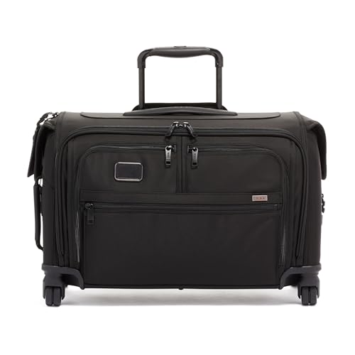 TUMI - Alpha Garment 4-Wheel Carry-On Luggage - Zippered Section for a Suit - 22-Inch Dress or Suit Bag for Men and Women - Black