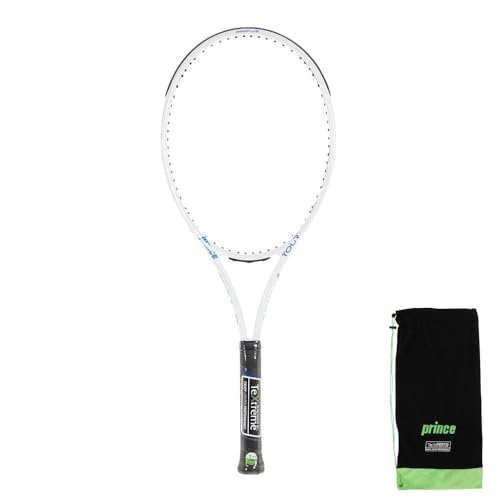 Prince 7TJ174 Tour 100 (290) Hard Tennis Racquet, Tour 100 (290 g), G2, Frame Only, White x Blue