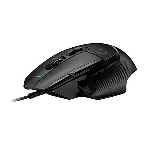Logitech G502 X Wired Gaming Mouse - LIGHTFORCE hybrid optical-mechanical primary switches, HERO 25K gaming sensor, compatible with PC - macOS/Windows - Black