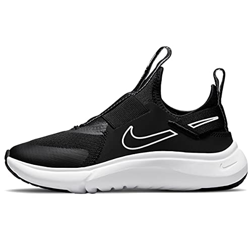 Nike Flex Plus Kids Casual Running Shoe (3, Black/White, Numeric_3)
