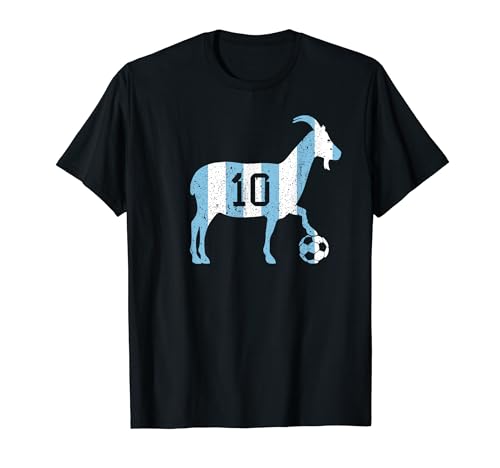 GOAT 10 Shirt for Men Women Kids | Funny Soccer T-Shirt