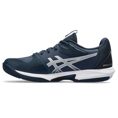 ASICS Men's Solution Speed FlyteFoam 3 Tennis Shoe, 11, French Blue/Pure Silver