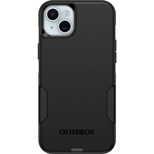 OtterBox iPhone 15 Plus and iPhone 14 Plus Commuter Series Case - BLACK, slim & tough, pocket-friendly, with port protection