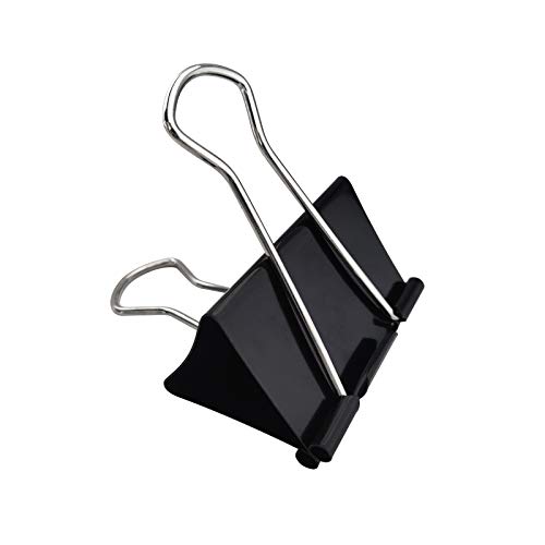 DSTELIN Extra Large Binder Clips 2.4-Inch (12 Pack), Big Paper Clamps for Office Supplies, Black