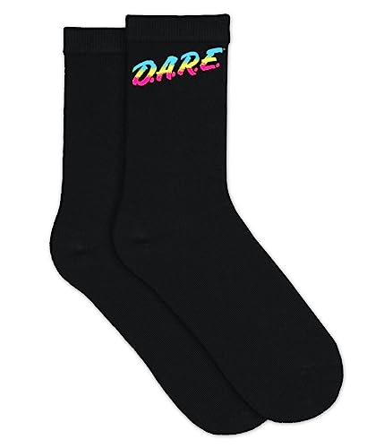 Tipsy Elves Black DARE Socks