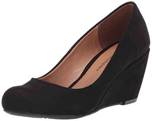 Cl by Chinese Laundry Women's Nima Wedge Pump, Black Super Suede, 7 W US